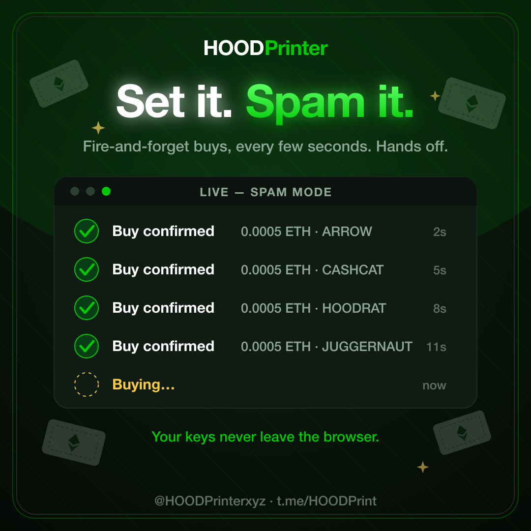 Set it. Spam it.
